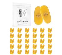 Combine8 30 Pairs Replacement Nose Pads Yellow Nose Pieces for Ray-Ban Aviator RB3025/RB3044/RB3261/RB3445/RB3483/RB3506/RB3519/RB3516/RB3293/RB3267/RB3362/RB3026/RB3490 Sunglass-Yellow