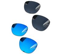 Combine8 Ploarized Replacement Lenses for Oakley Frogskins OO9013/Frogskins LX OO2043/Frogskins Mix OO9428/Frogskins Range OO9284 Sunglasses - Black + Ice Blue