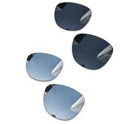 Combine8 Ploarized Replacement Lenses for Oakley Frogskins OO9013/Frogskins LX OO2043/Frogskins Mix OO9428/Frogskins Range OO9284 Sunglasses - Black + Silver Titanium