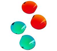 Combine8 Ploarized Replacement Lenses for Oakley Meta HSTN Sunglasses, Fire Red + Green, 60 Millimeters