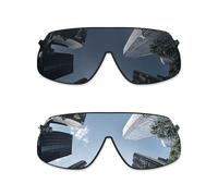 Combine8 Ploarized Replacement Lenses for Oakley Sutro Lite OO9463/Sutro Lite Asian Fit (AF) OO9463A Sunglasses - Black + Silver Titanium