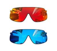 Combine8 Ploarized Replacement Lenses for Oakley Sutro Lite OO9463/Sutro Lite Asian Fit (AF) OO9463A Sunglasses - Fire Red + Ice Blue