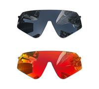 Combine8 Ploarized Replacement Lenses for Oakley Sutro Lite Sweep OOO9465 Sunglasses, black + fire red, 139 Millimeters