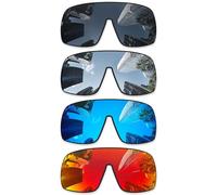 Combine8 Ploarized Replacement Lenses for Oakley Sutro S OO9462 Sunglasses - Black + Silver Titanium + Ice Blue + Fire Red