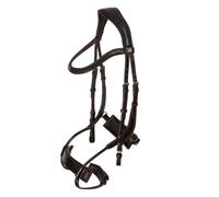 Combined anatomic noseband bridle Equestro Collegiate Comfitec