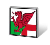 Combined Flag of England And Wales Custom Brooch Pin Lapel Pins Tie Suit Dress Accessories Wedding Birthday for Men Women