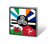 Combined Flag of The Celtic Nations Custom Brooch Pin Lapel Pins Tie Suit Dress Accessories Wedding Birthday for Men Women