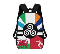 Combined Flag of The Celtic Nations Laptop Backpack Casual Shoulder Bag Daypack for Travel Business Hiking