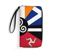 Combined Flag of The Celtic Nations Long Pouch Slim Clutch Wallet Purse