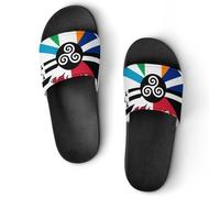 Combined Flag of The Celtic Nations Slide Sandals Shower Shoes | Non Slip Summer House Slippers Beach Vacation Sandals for Men Women