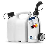 Hünersdorff Combined jerrycans PROFI 3 + 1.5 L, HD-PE natural, with UN certification, accessories black