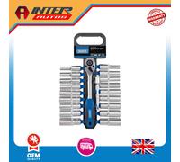 Combined MM/AF Deep Socket and Ratchet Set, 1/2" Sq. Dr. (20 Piece) 16377