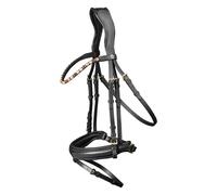 Combined riding bridle and noseband Waldhausen X-Line Goldheart