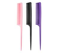 Combing Brush for Men and Women Hair Combs Creative 3-piece Hair and Beard Combs for Curly Hair and Fine Hair Simple Handmade Hairbrushes for Men and Women Home Use Barbe