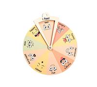 Combing Toys 2 Years Old Preschool Teacher Gifts Emotion Wheel Feeling Wheel Toddler Gift Toddler Toys Emotion Chart Feeling Chart Early Reading Books for Children (A, One Size)