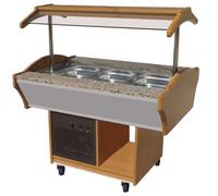 Combisteel Refrigerated Buffet Display Salad Bar - 3 x 1/1 GN