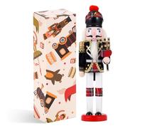 COMBIUBIIU Christmas Decorations Nutcracker Soldiers,12 inch Wooden Traditional Nutcracker Figures,Festive Collectible Ornament Gift for Thanksgiving Christmas Decor（Bagpipes）