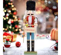 COMBIUBIIU Christmas Decorations Nutcracker Soldiers,15 inch Wooden Traditional Nutcracker Figures,Festive Collectible Ornament Gift for Thanksgiving Christmas Decor（Festive Sign）