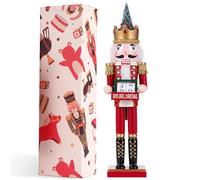 COMBIUBIIU Christmas Decorations Nutcracker Soldiers,42CM Wooden Traditional Nutcracker Figures,Festive Collectible Ornament Gift for Thanksgiving Christmas Decor（Xmas Countdown）