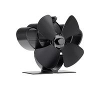 COMBIUBIU 4 Blade Mini Woodburner Stove Fan Heat Powered Log Burner Fan for Wood Burning Stove/Silent Operation Heat Distribution for Wood/Log Burner/Fireplace
