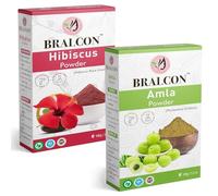 Combo -200g (100g x 2 Pack)|Hair Conditioning| 100% Pure Natural HibiscusIndian Gooseberry Powder for Growth, Hair Care & Skin Care