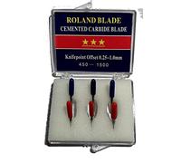Combo 6-Pack Replacement Carbide Blades 3 Each 45 & 60 Degree Vinyl Sign Making Plotting Compatible with Roland Bridge Refine US Cutter