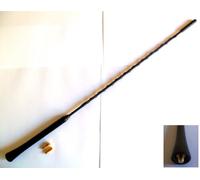 Combo Black Rubber Genuine Replacement AM/FM Aerial Mast Antenna Roof Screw In Type