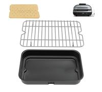 Combo Crisper Basket and Rack for Ninja Foodi FG551 DG551 DG651 Smart XL Indoor Grill, Air Frying Accessories for Ninja Foodi Accessories with Disposable 100pcs Paper Liners