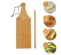 Combo Gnocchi Pasta Board Garganelli Board and Gnocchi Stripper Spaghetti Macaroni Bamboo Rolling Cavatelli Pasta Maker Roller Kitchen Gift Ideas