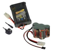 COMBO PACK Overlander 5000mah 6V NiMh Hump Petrol 1/5th Scale Receiver Battery Pack AND Overlander NX-20 Charger