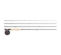 Greys Fin Euro Nymph Travel Fly Fishing Combo Grey 3.36 m / 2 Lbs