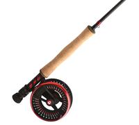 Greys Tail Lightweight Fly Fishing Rod and Tail Large Arbor Disc Drag Reel Combo Supplied in Travel Case- 9ft 5/6 WF5
