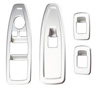 Combo window switch For B&MW X1 F48 2016-2022 Decoration Sticker Car Window Lift Swtich Button Panel Cover Trim Auto Interior Sticker 4Pcs/set(ABS sliver)