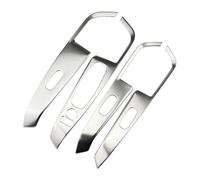Combo window switch For Kicks 2017-2023 Interior Car Door Armrest Window Lift Switch Button Panel Cover Trim Sticker Interior Sticker(Silver)