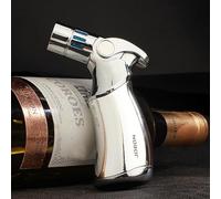 ComboJoy Blow Torch - Refillable Butane Lighter for Whiskey Smoker, BBQ, Creme Brulee, Cooking, Baking - Windproof Jet Flame (Butane Not Included)