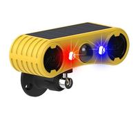 Comboss Solar Outdoor Motion Sensor Alarm - Motion Sensor Dog Barking with 130dB Noise Maker Strobe Light Dog Barking Alarm for Homes - Holiday Homes - Farms