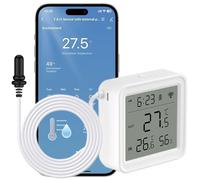 Comboss WiFi Hygrometer Thermometer Sensor - Wireless Indoor Outdoor Temperature and Humidity Sensor with External Probe, for Freezer, Fridge, Greenhouse, Pet Cage