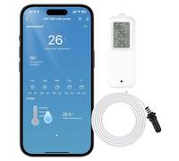 Comboss WiFi Hygrometer Thermometer Sensor Wireless Indoor Outdoor Temperature Humidity Sensor with External Probe for Greenhouse Wine Cellar