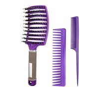 Combs for Men Hair Combs Creative 3-piece Hair and Beard Combs for Curly Hair and Fine Hair Simple Handmade Hairbrushes for Men and Women Home Use Dandruff Comb(B)