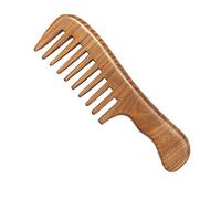 Combs,Wood wide tooth comb,18cm Natural Sandalwood Handmade Wide Comb Massage Comb Hair Care