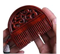 Combs,Wood wide tooth comb,9cm Chinoiserie Carved Massage Comb Natural Sandalwood Comb Portable Mahogany