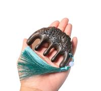 Combs,Wood wide tooth comb,Green Sandalwood Massage Comb Curly Hair Comb Creative High end