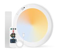 Combuh Rechargeable Shed Lights Battery Powered Motion Sensor Bathroom LED Ceiling Light, Battery Operated Cordless, Removable to Charge, for Loft Indoor Lighting