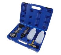 Combustion Leak Tester Kit for Head Gasket Diagnosis and Leak Detection | Garage Workshop Use, Portable Storage Case, Plastics Iron and Copper Alloy Parts, Blue Finish