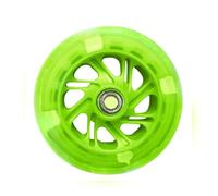 Comcapy 1PC 80mm 120mm Scooter Wheel LED Flash Light Up Scooter Wheel For Mini Micro Scooter Bearings With 5 Colors (Color : Green-120mm)