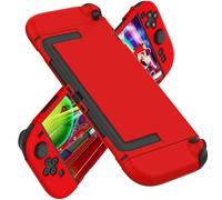 COMCOOL Dockable Case for Nintendo Switch 2 2025 - [Military Grade Drop Protection] Slim Shockproof with Anti-Fingerprint Switch 2 Protective Cover - Red