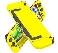 COMCOOL Dockable Case for Nintendo Switch 2 2025 - [Military Grade Drop Protection] Slim Shockproof with Anti-Fingerprint Switch 2 Protective Cover - Yellow