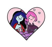 Come Along With Me Adventure Time Cartoon Animated TV Show Heart Love 1.25" Enamel Pin Badge