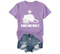 Come and Take It Opossum Shirt Unisex Opossum Graphic Tee Light Purple
