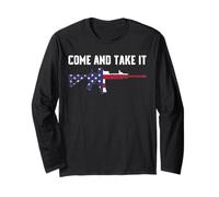 COME AND TAKE IT RED WHITE AND BLUE AR15 2A CLOTHING Long Sleeve T-Shirt